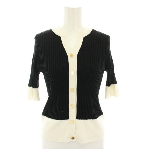 ルルウィルビー Loulou Willoughby 25AW バイカラーキーネック5分袖