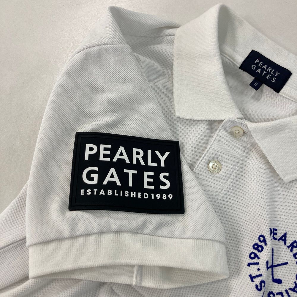 サイズ：5 PEARLY GATES パーリーゲイツ 2023年モデル 半袖ポロシャツ