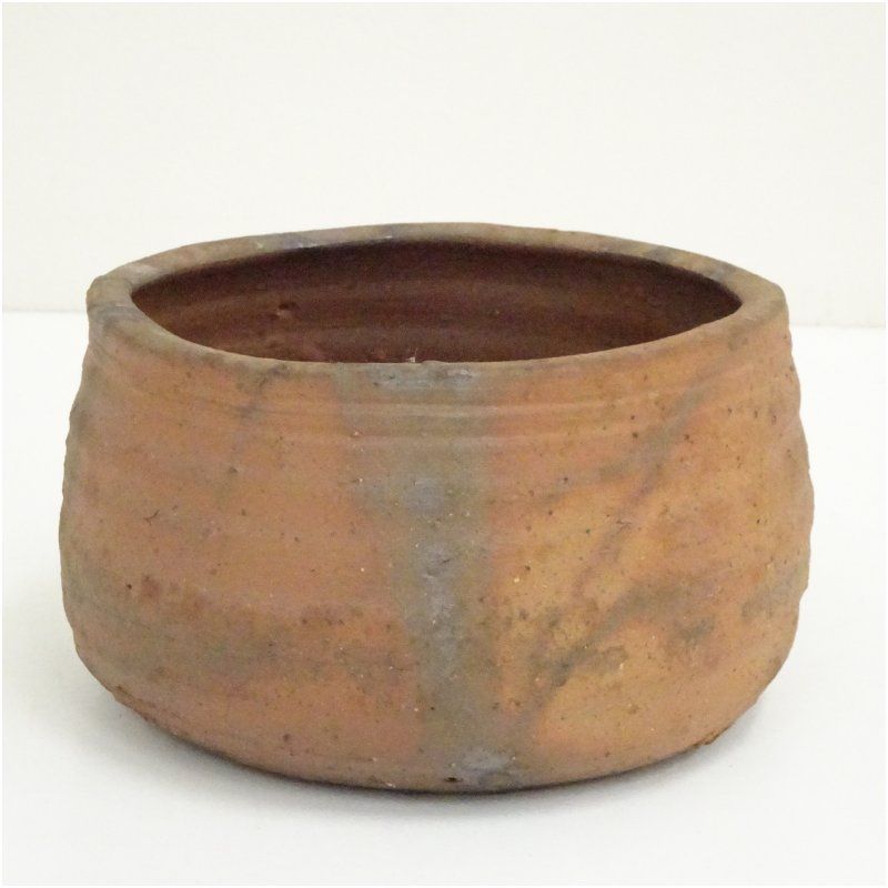 備前焼 竹子窯 西川政美造 建水（共箱） 茶道具 茶道 おしゃれ 道具