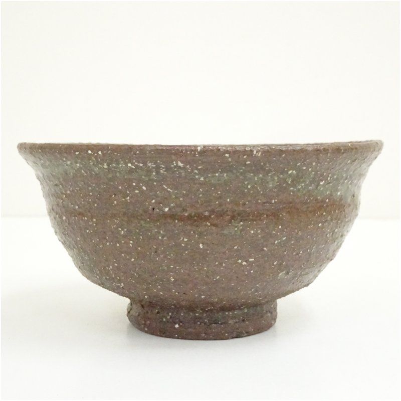 京焼 森岡嘉祥造 柿ノ蔕茶碗（共箱） 茶道 抹茶 おしゃれ 抹茶茶碗