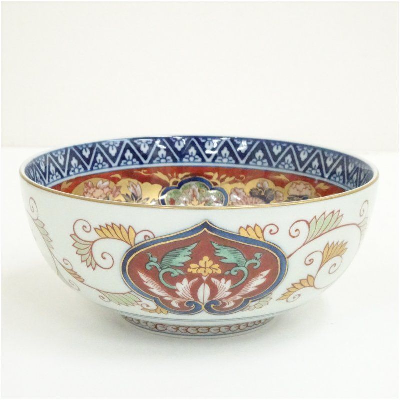 有田焼 日肥其泉造 錦金彩古伊万里鉢 共箱 食器 おしゃれ アンティーク レトロ 和食 和風 丼 器 小鉢 中鉢 料理 来客 居酒屋 旅館 カフェ