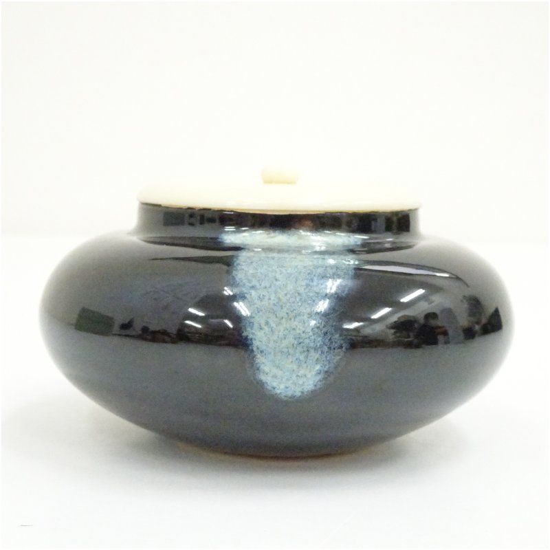 大海茶入（仕覆付）（箱付） 茶入れ 茶道 茶道具 おしゃれ 道具 濃茶