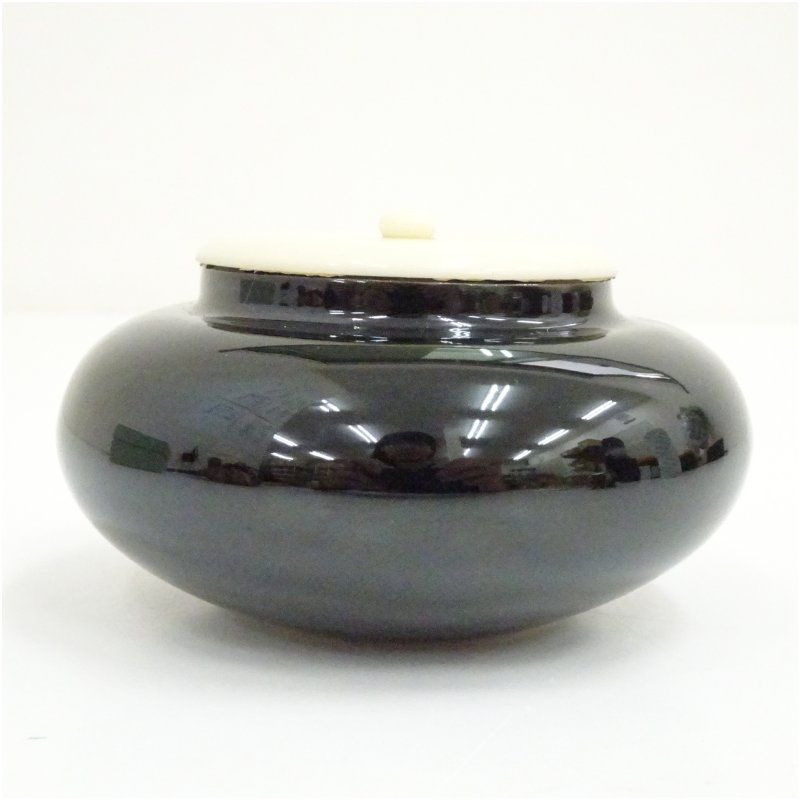 大海茶入（仕覆付）（箱付） 茶入れ 茶道 茶道具 おしゃれ 道具 濃茶