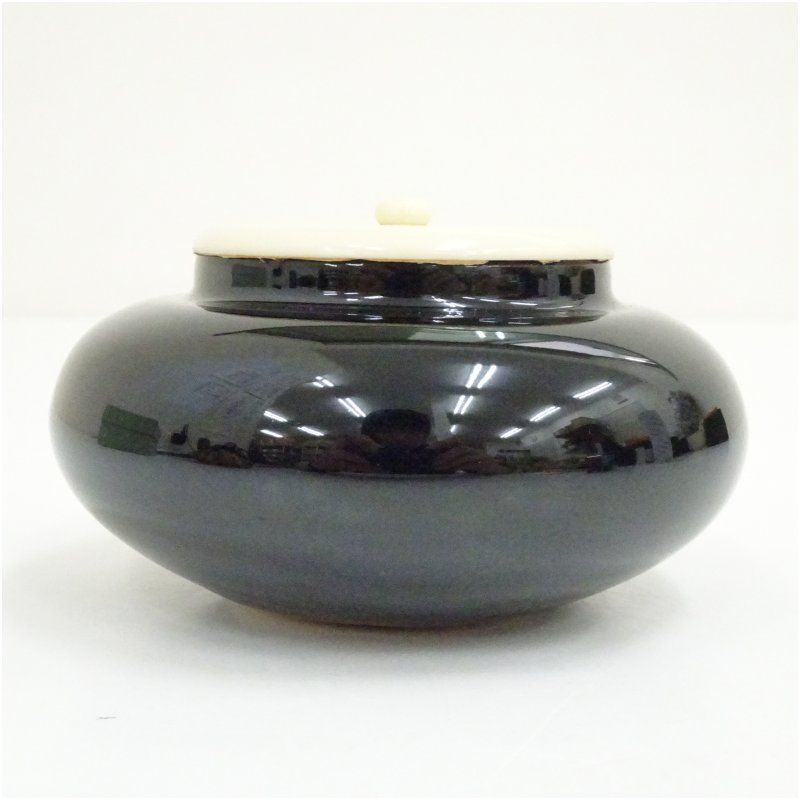 大海茶入（仕覆付）（箱付） 茶入れ 茶道 茶道具 おしゃれ 道具 濃茶