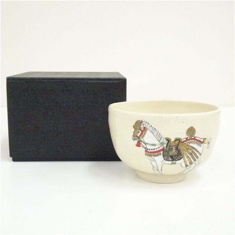 443『馬 抹茶茶碗』　　/骨董品 古美術 茶道具 アンティーク 443『馬 抹茶茶碗』 /骨董品 古美術 茶道具 アンティーク