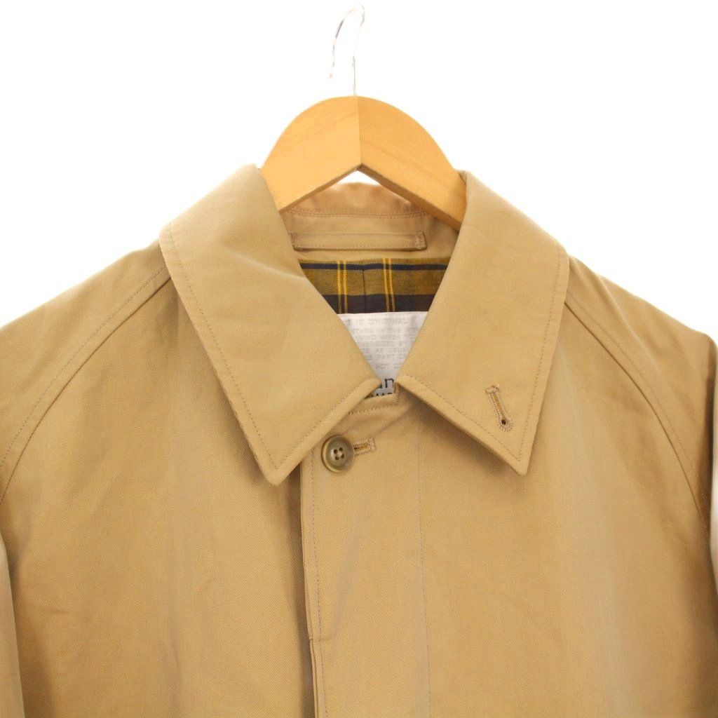 【中古】ナナミカ ゴアテックス バルマカーンコート ステンカラーコート アウター ロング XS ベージュ SUBF290 /KH ナナミカ nanamica GORE-TEX Balmacaan Coat ゴアテックス バルマ