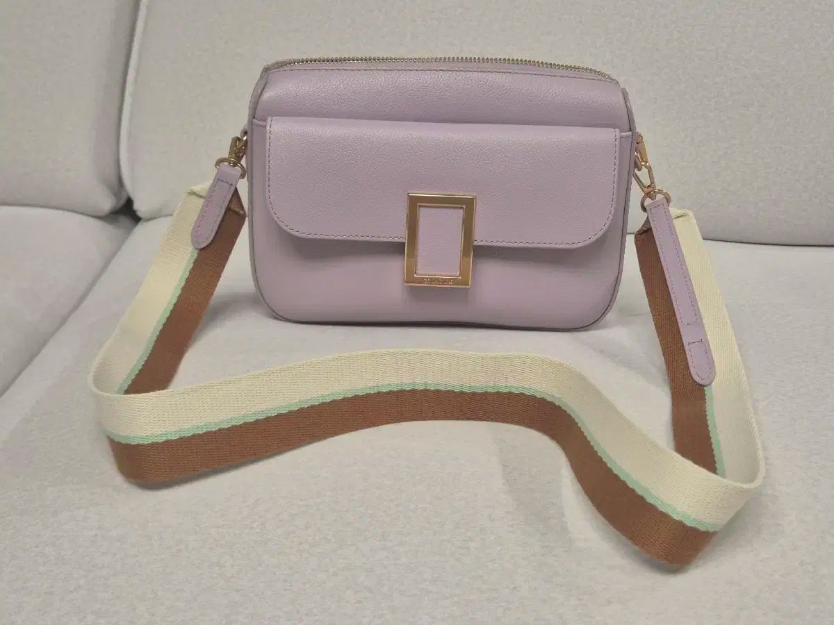 COURONNE クロンヌ パープル クロス ショルダーバッグ KOLONSPORT コーロンスポーツバッグ