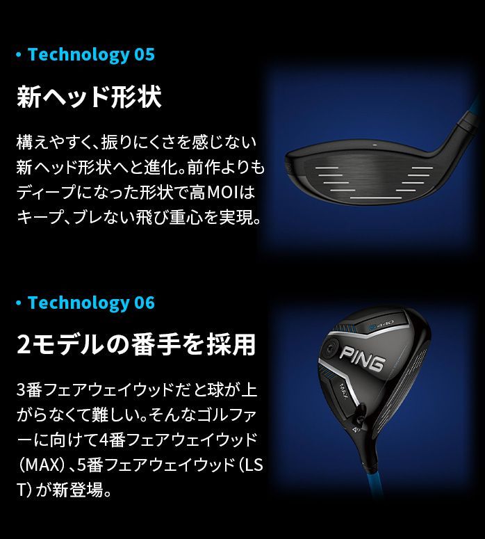 ピン PING G440 MAX フェアウェイウッド 3W 5W ALTA J CB BLUE / PING
