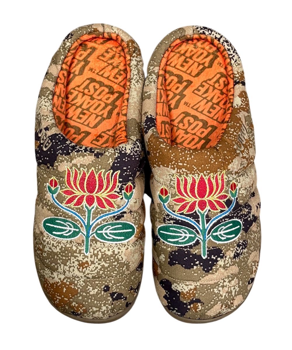 SUBU × NEW YOAKE POST LUTUS FLOWER CAMO カモ カモフラージュ柄 サンダル スブ ニューヨアケポスト ルータス フラワー シューズ SIZE0 SIZE1 SIZE2 SIZE3