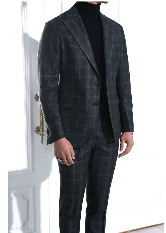チェック スーツ