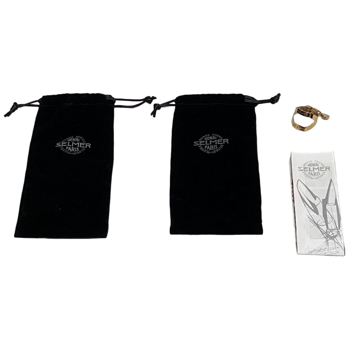 H Selmer ソプラノサックス用マウスピースConcept リガチャー セット 良好