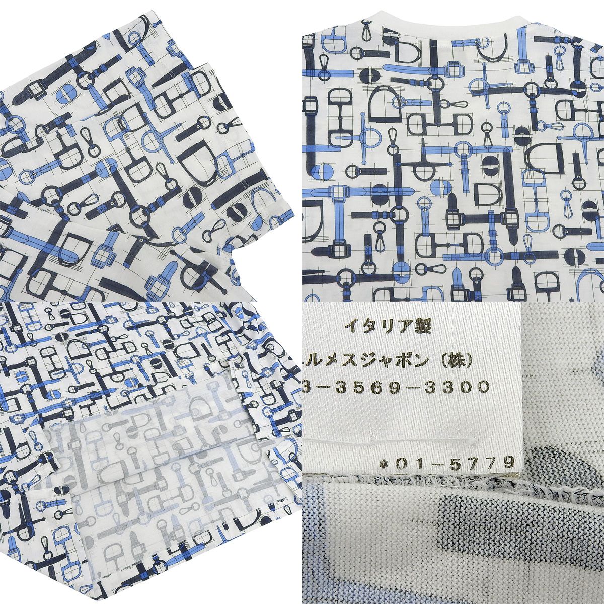 HERMES エルメス ラビリンス ホースビット Tシャツ トップス 美品/国内正規/20SS HERMES エルメス ラビリンス ホースビット 半袖T