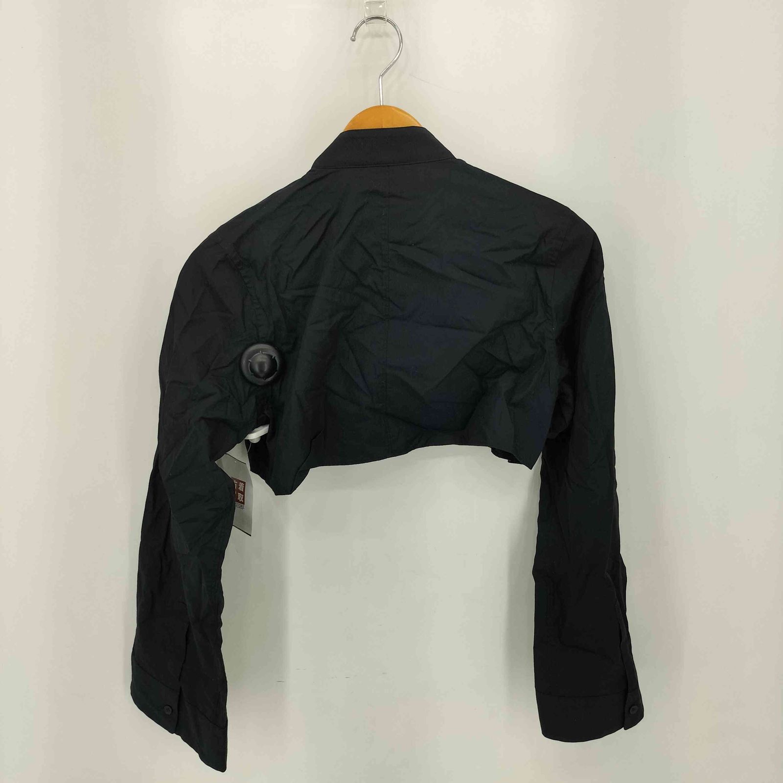 ノワールケイニノミヤ noir kei ninomiya 24SS Tuxedo Cropped Blouse フ スリーブ ボウタイ クロップド長袖シャツ レディース S