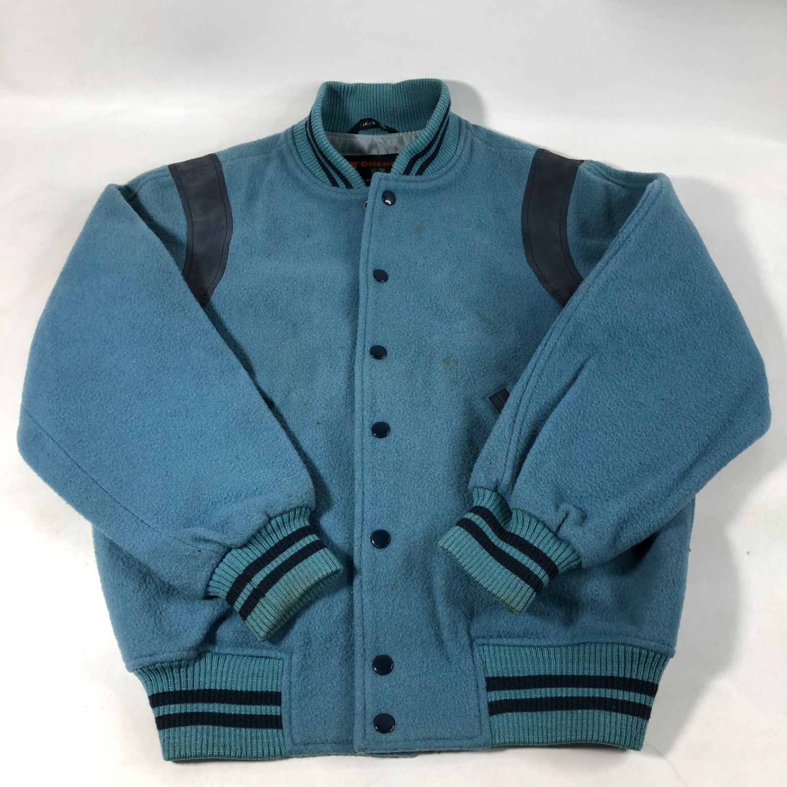 McGREGOR 80s〜 テディジャケット スタジャン 肩ライン スタジャン 80s 90s McGREGOR テディジャケット 袖 肩 ライン スタジャン メンズ