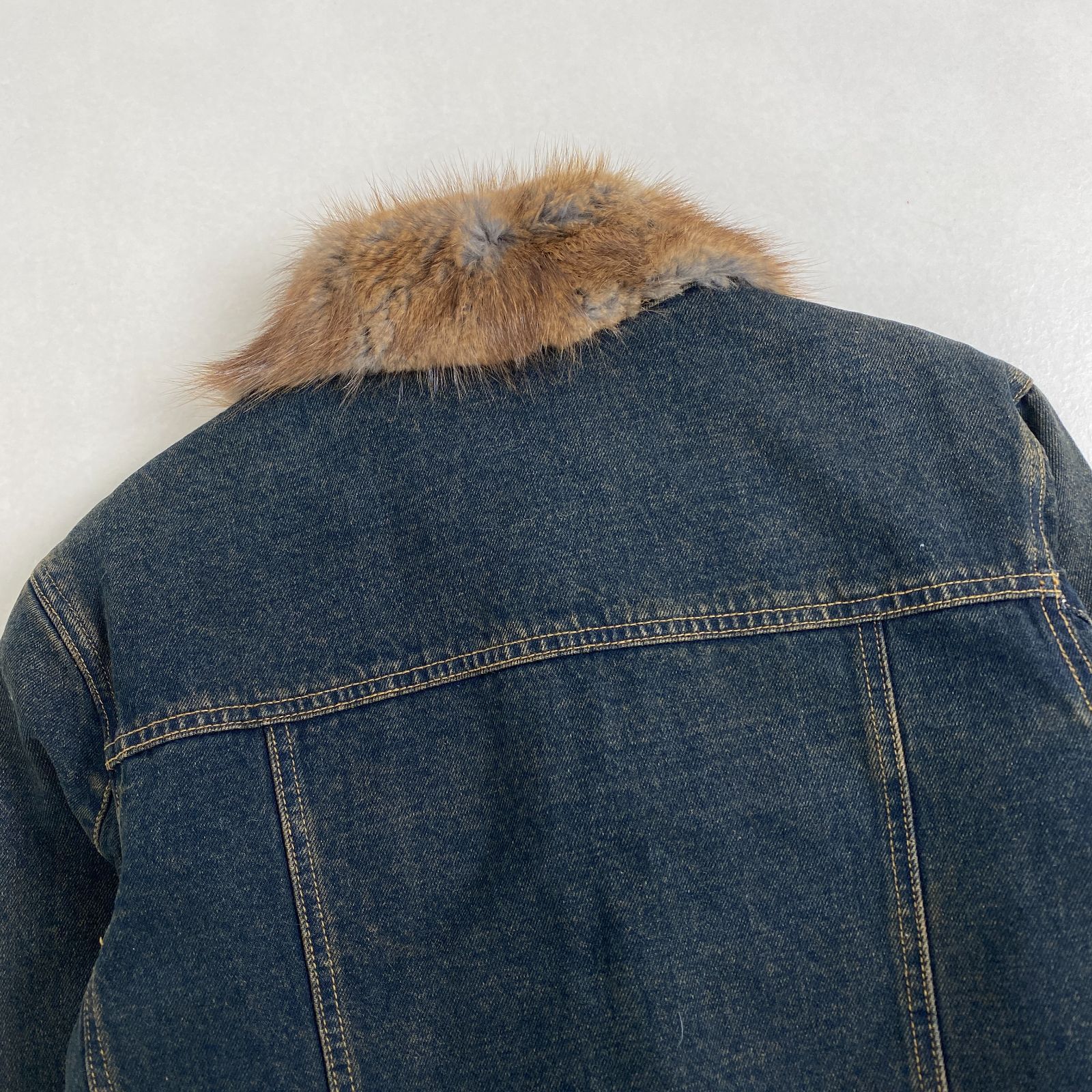 IENA デニムジャケット ダメージリメイク ルーズ フロントプリーツ 2nd