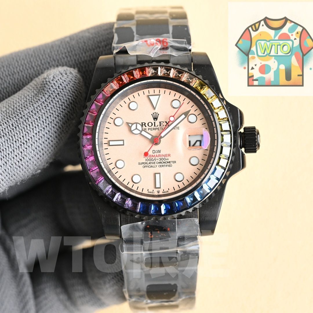 今日 Rolex ロレックス サブマリーナーシリーズ 二次改装されたリングにトップクラスの天然皓石を 嵌