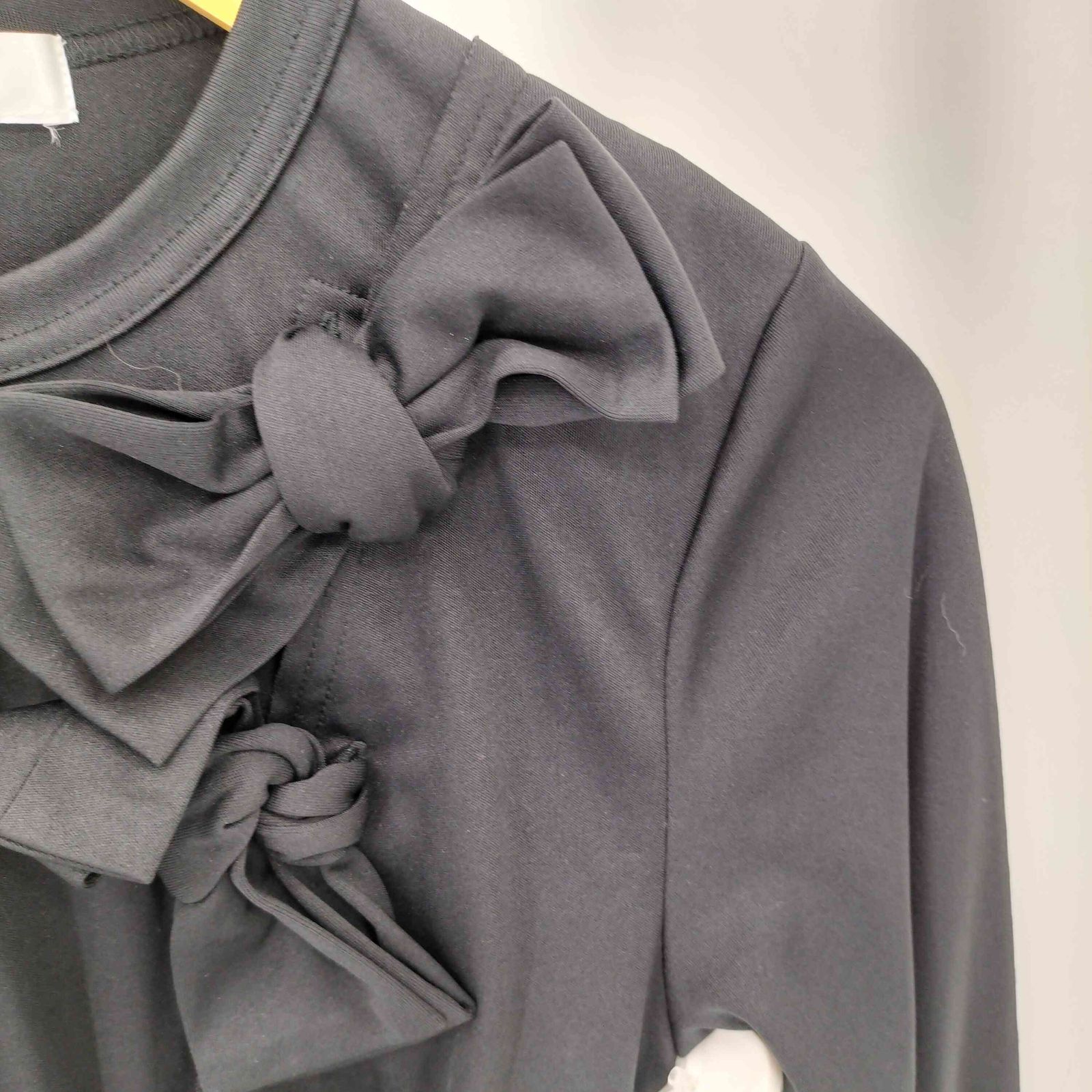 同様 コムデギャルソンコムデギャルソン COMME des GARCONS COMME des GARCONS 21AW フロントカットオフ リボンデザイン 長袖Tシャツ カットソー レディース S 全商品業界最安値に挑戦！