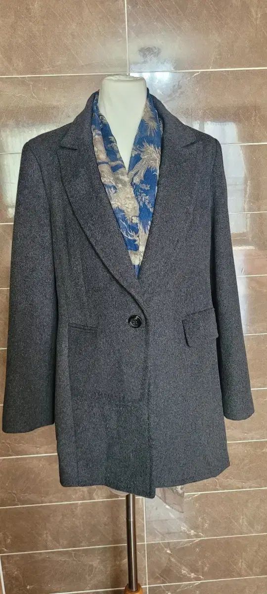 レディースゆったり66-フィット77サイズ ピエール カルダン ジャケット ウール55