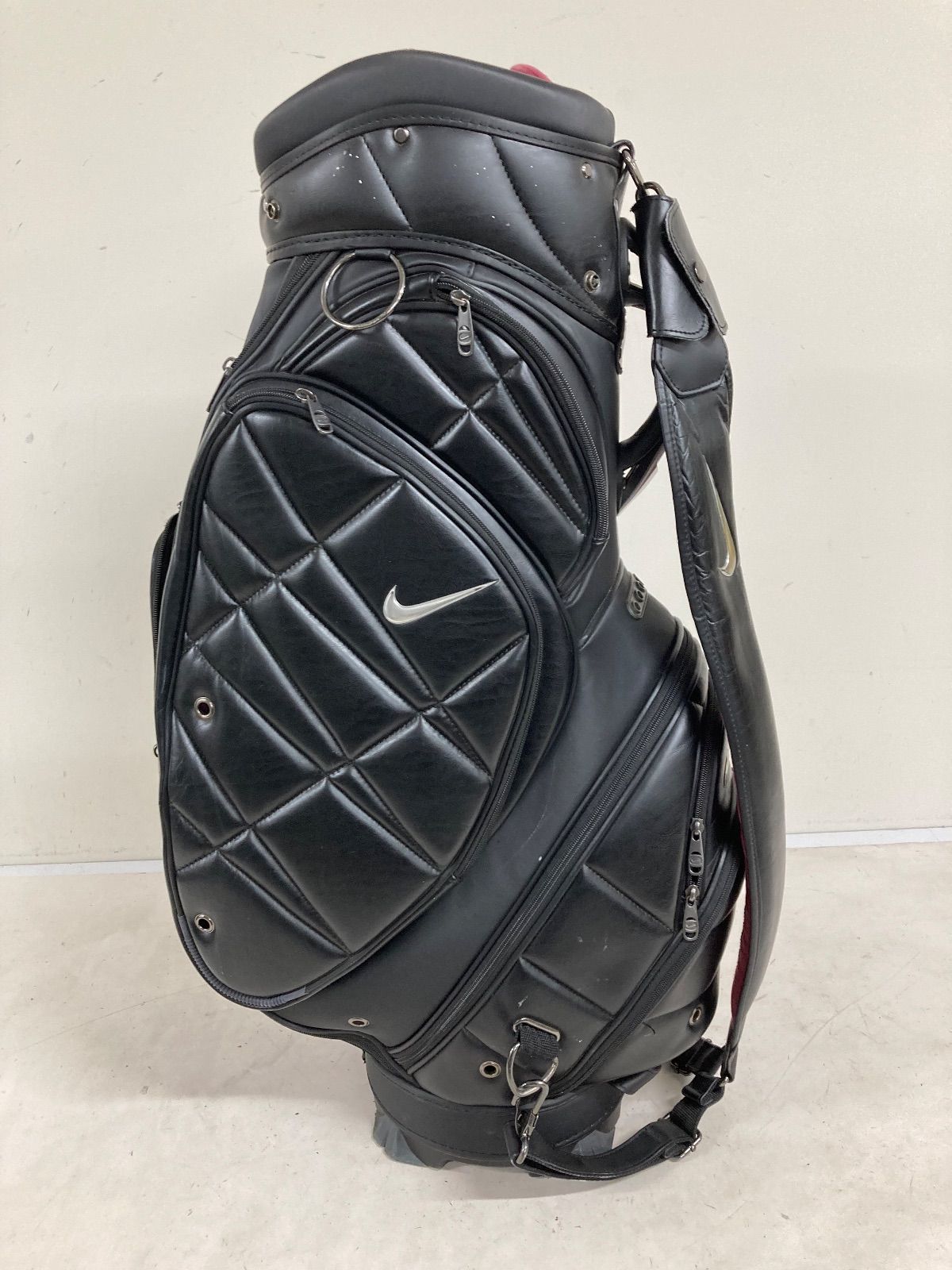◇ 美品！NIKE ナイキ キャディバッグ 黒 ゴルフバッグ ◇ NIKE（ナイキ） キャディバッグ メンズ レディース エアスポーツ2