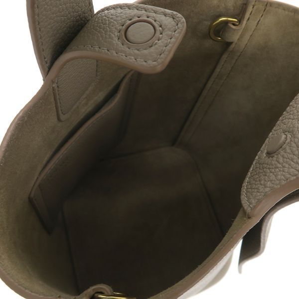 ロエベ ペブル バケットバッグ ミニ ソフトグレインカーフ AANBBBMX02 Aランク