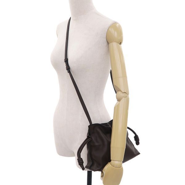  ロエベ フラメンコクラッチ ミニ ナパカーフ Aランク メッセンジャーバッグ ショルダーバッグ