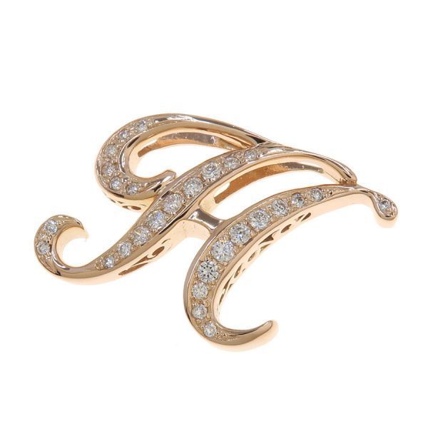 ノンブル アルファイニシャルペンダントトップ S H 無料ギフトラッピング Aランク