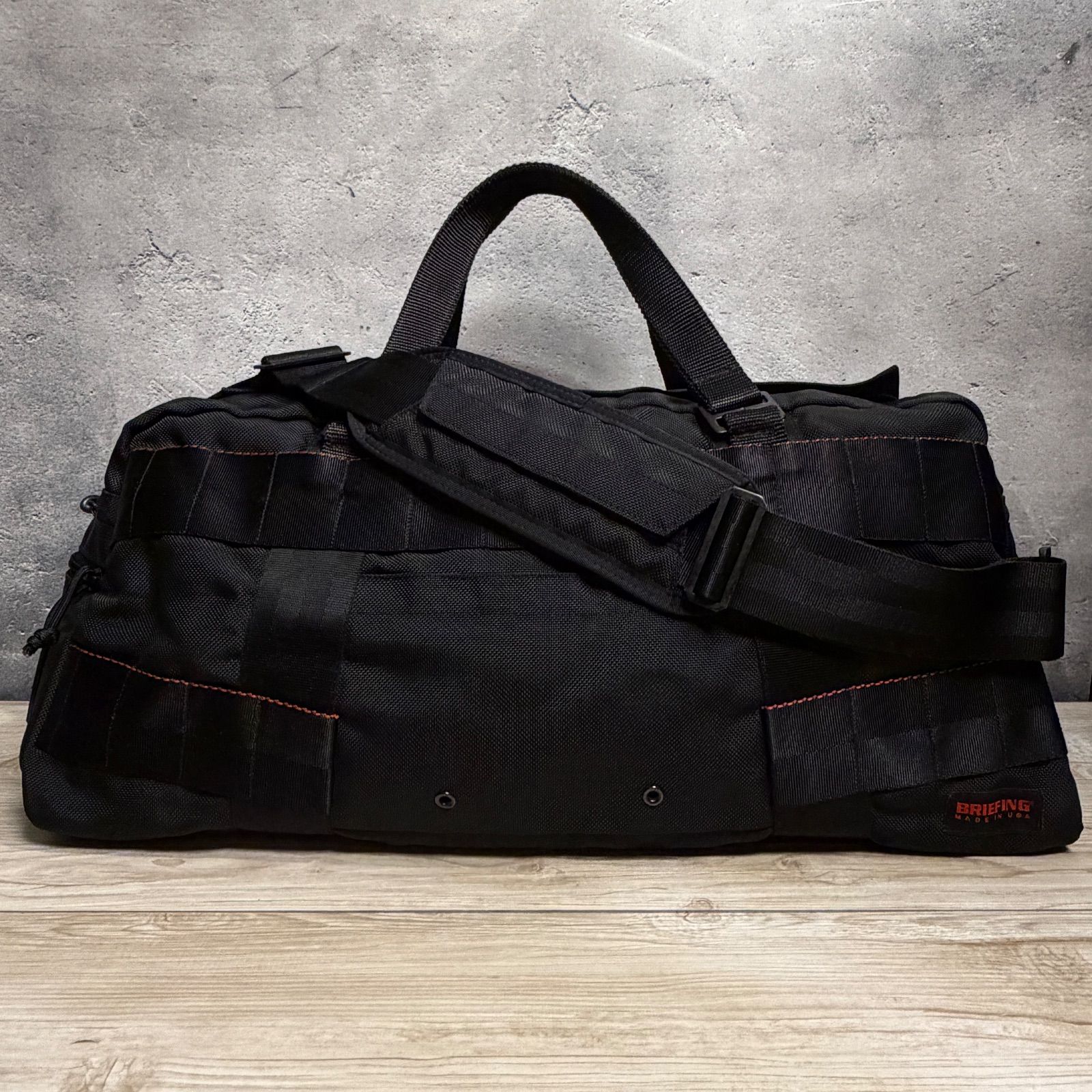 ブリーフィング ボストンバッグ CARGO USA製 2way ナイロン 黒 ✨BRIEFING CARGO ボストンバッグ USA製 2WAY 黒✨ ショルダー付き