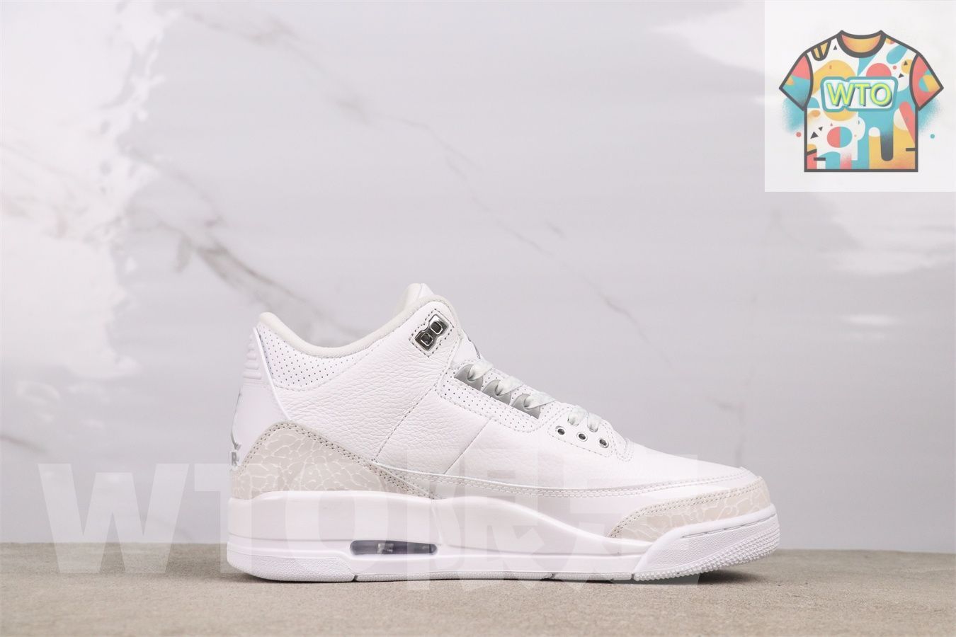 今日 Air Jordan 3 CT 8532 - 111 ピュアホワイト-WTO輸入2