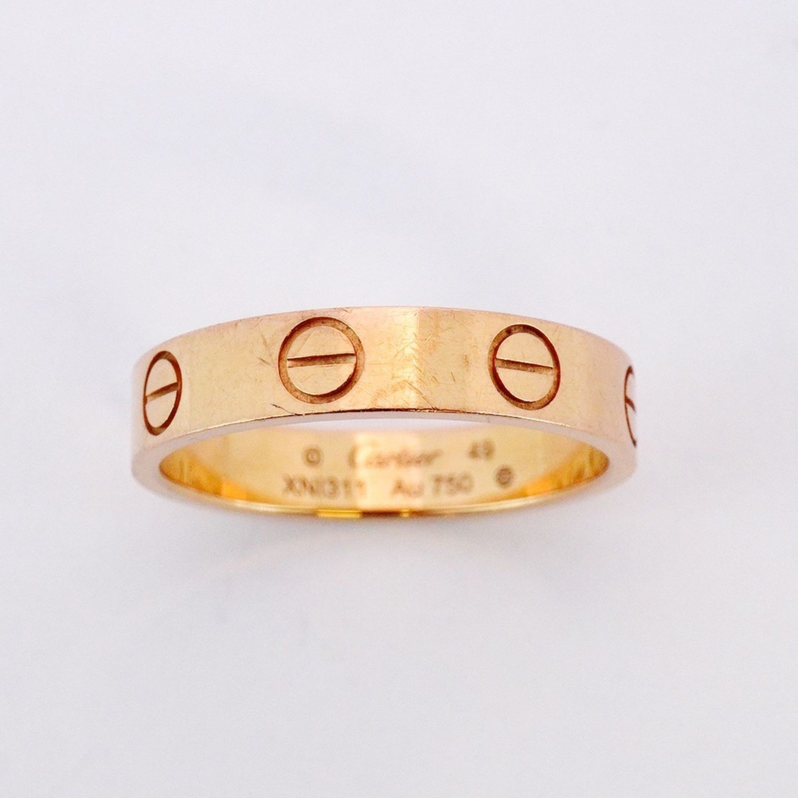 カルティエ Cartier リング ミニラブ 18 KPG ピンクゴールド ＃49レディース