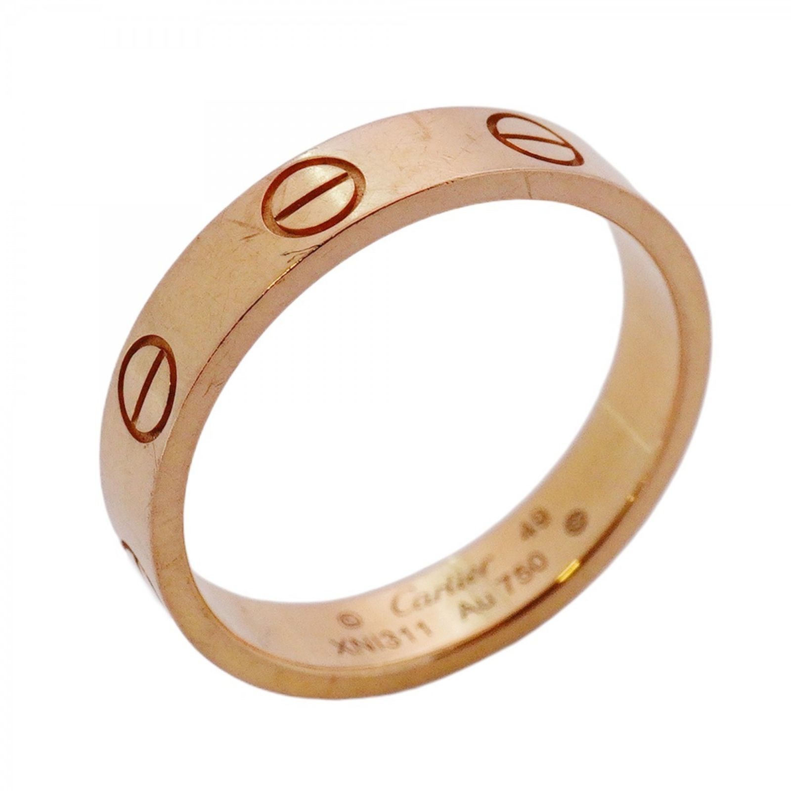 カルティエ Cartier カルティエ リング ミニラブ 18KPG ピンクゴールド #49レディース