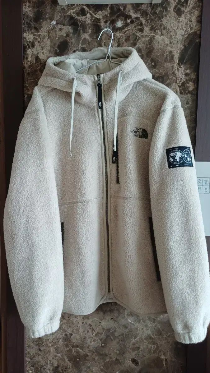 THE NORTH FACE ザノースフェイス ボア フリース ジップアップ アイボリー