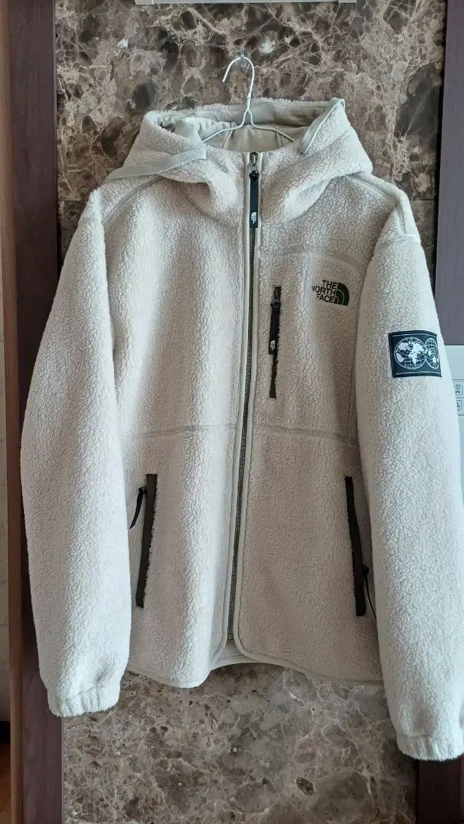 THE NORTH FACE ザノースフェイス ボア フリース ジップアップ アイボリー