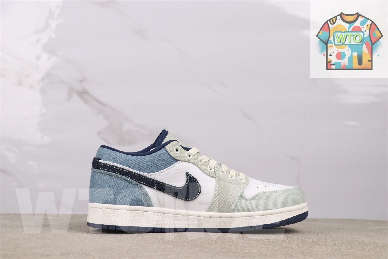 今日 Air Jordan 1 エアジョーダン IH 0648-141 デニムブルー-WTO輸入2