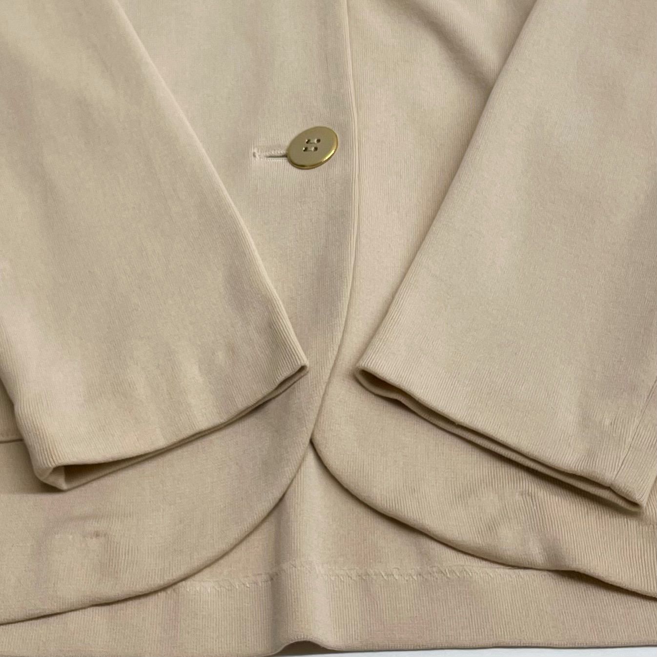 LEONARD レオナール ワッペン付 テーラードジャケット スパンコール