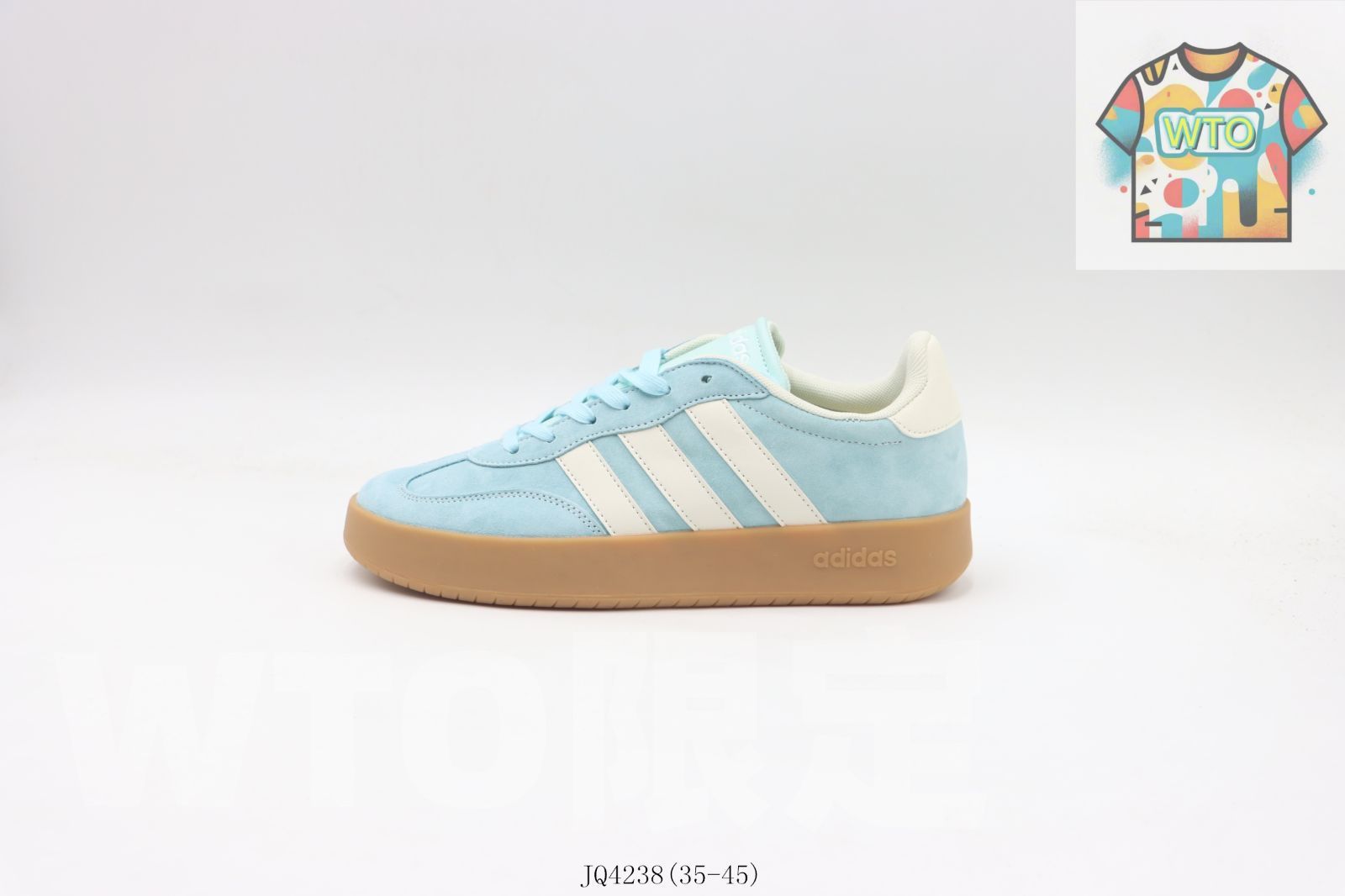 今日 アディダスのスケートシューズ ブルー＆ホワイト JQ 4238-WTO輸入2