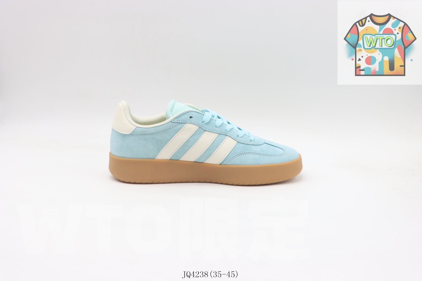今日 アディダスのスケートシューズ ブルー＆ホワイト JQ 4238-WTO輸入2