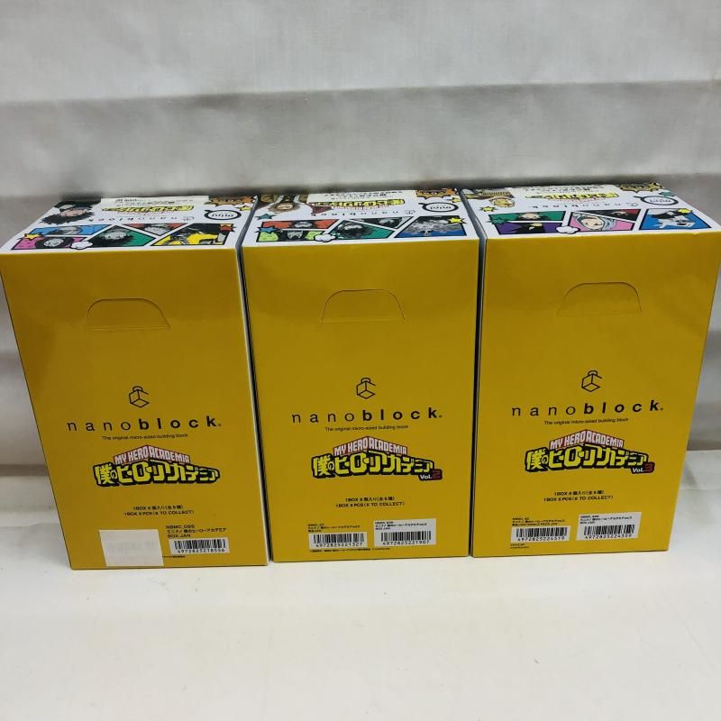 3点セット nanoblock 僕のヒーローアカデミア Vol 1 2 3 22