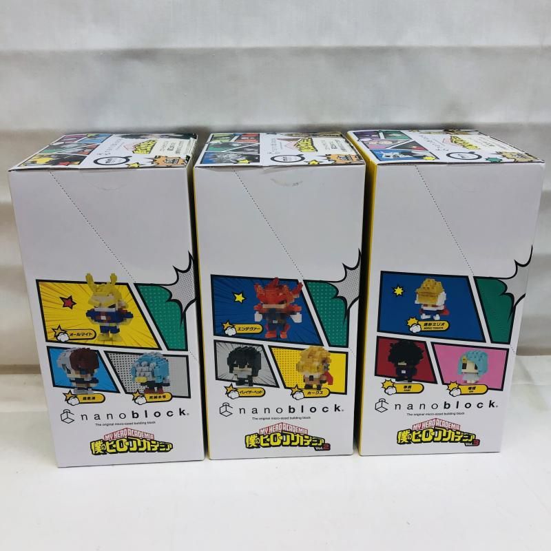 3点セット nanoblock 僕のヒーローアカデミア Vol.1 Vol.2 Vol.3 22