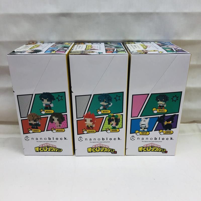  3点セット nanoblock 僕のヒーローアカデミア Vol 1 2 3 22 その他 おもちゃ