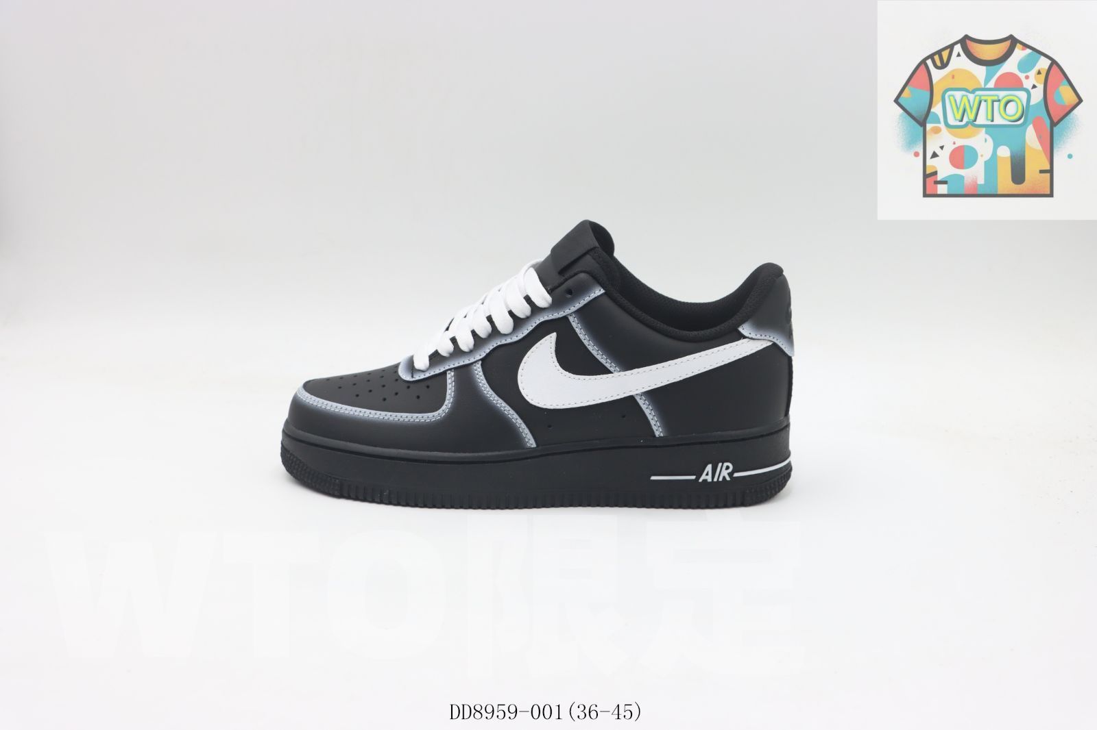 今日 Nike ナイキ スケートシューズ DD 8959-001 ブラックホワイト 縫い目 ぬいめ -WTO輸入2