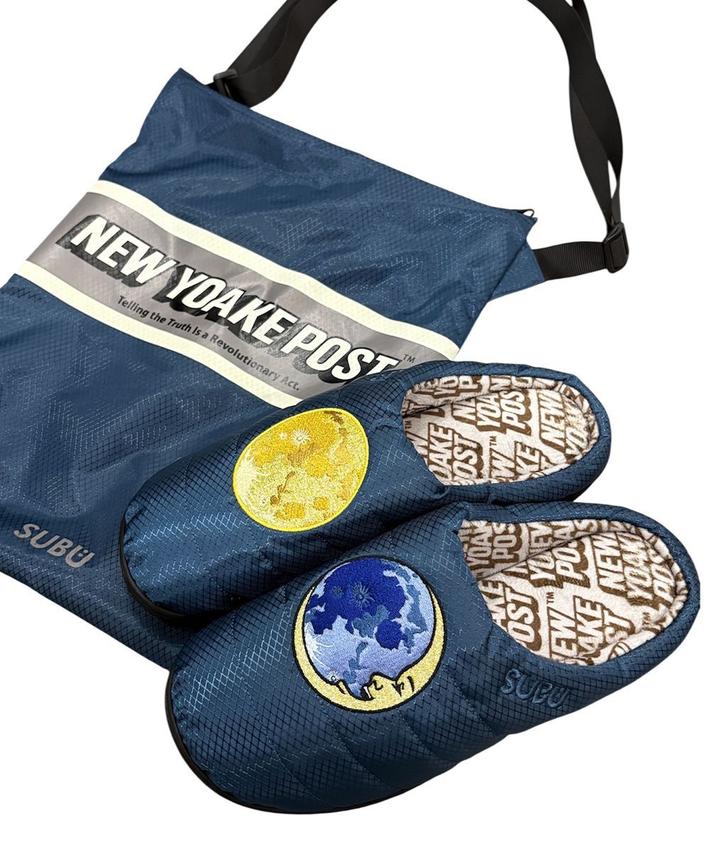 SUBU × NEW YOAKE POST MOONS MIDNIGHT ミッドナイト ブルー ネイビー サンダル スブ ニューヨアケポスト ムーン 月 シューズ SIZE0 SIZE1 SIZE2 SIZE3