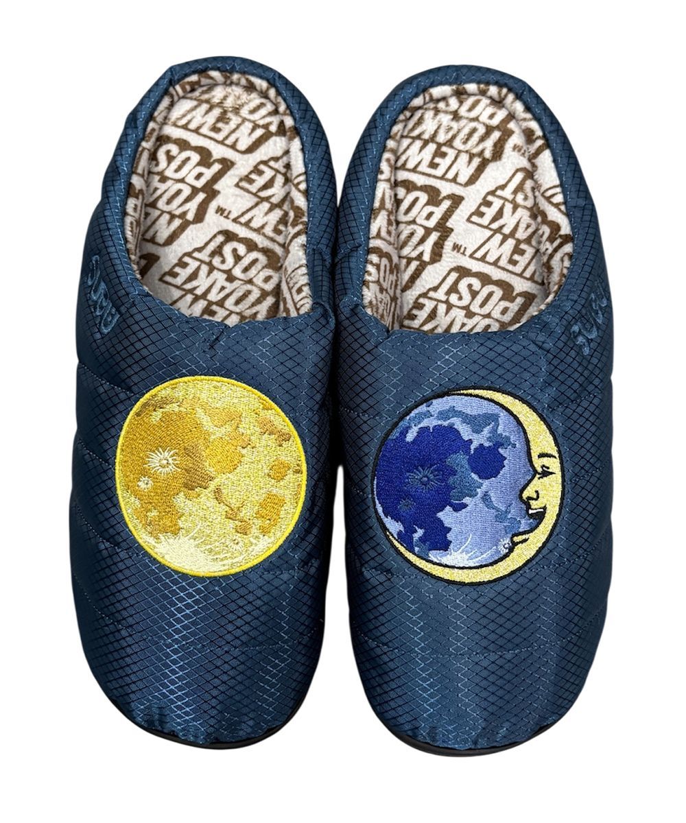 SUBU × NEW YOAKE POST MOONS MIDNIGHT ミッドナイト ブルー ネイビー サンダル スブ ニューヨアケポスト ムーン 月 シューズ SIZE0 SIZE1 SIZE2 SIZE3