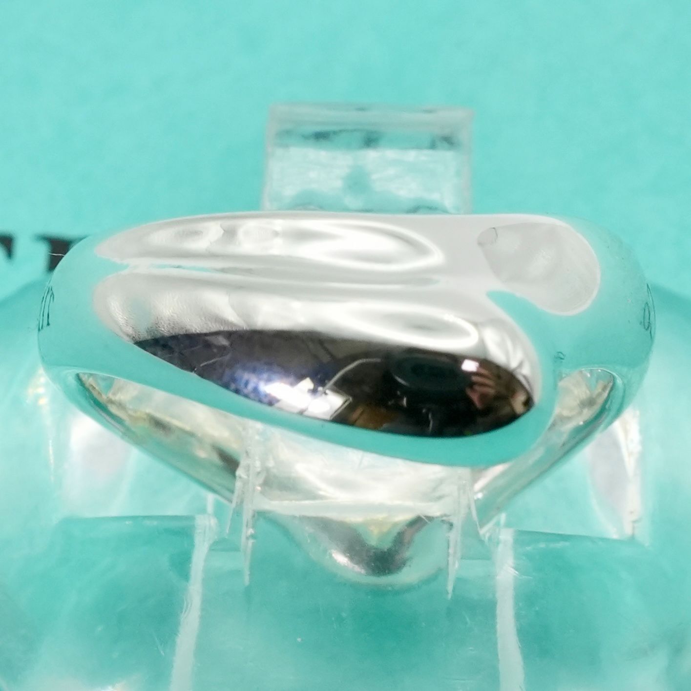 7号 ティファニー カーブド ハート ウェーブ リング 25-1913 S