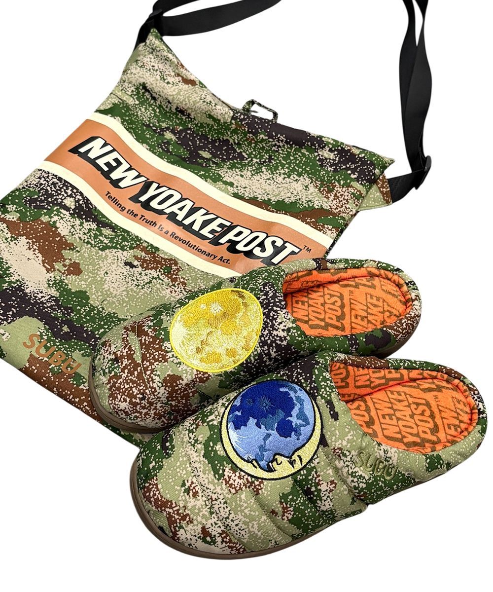 SUBU × NEW YOAKE POST MOONS CAMO カモ カモフラージュ柄 サンダル スブ ニューヨアケポスト ムーン 月 シューズ SIZE0 SIZE1 SIZE2 SIZE3