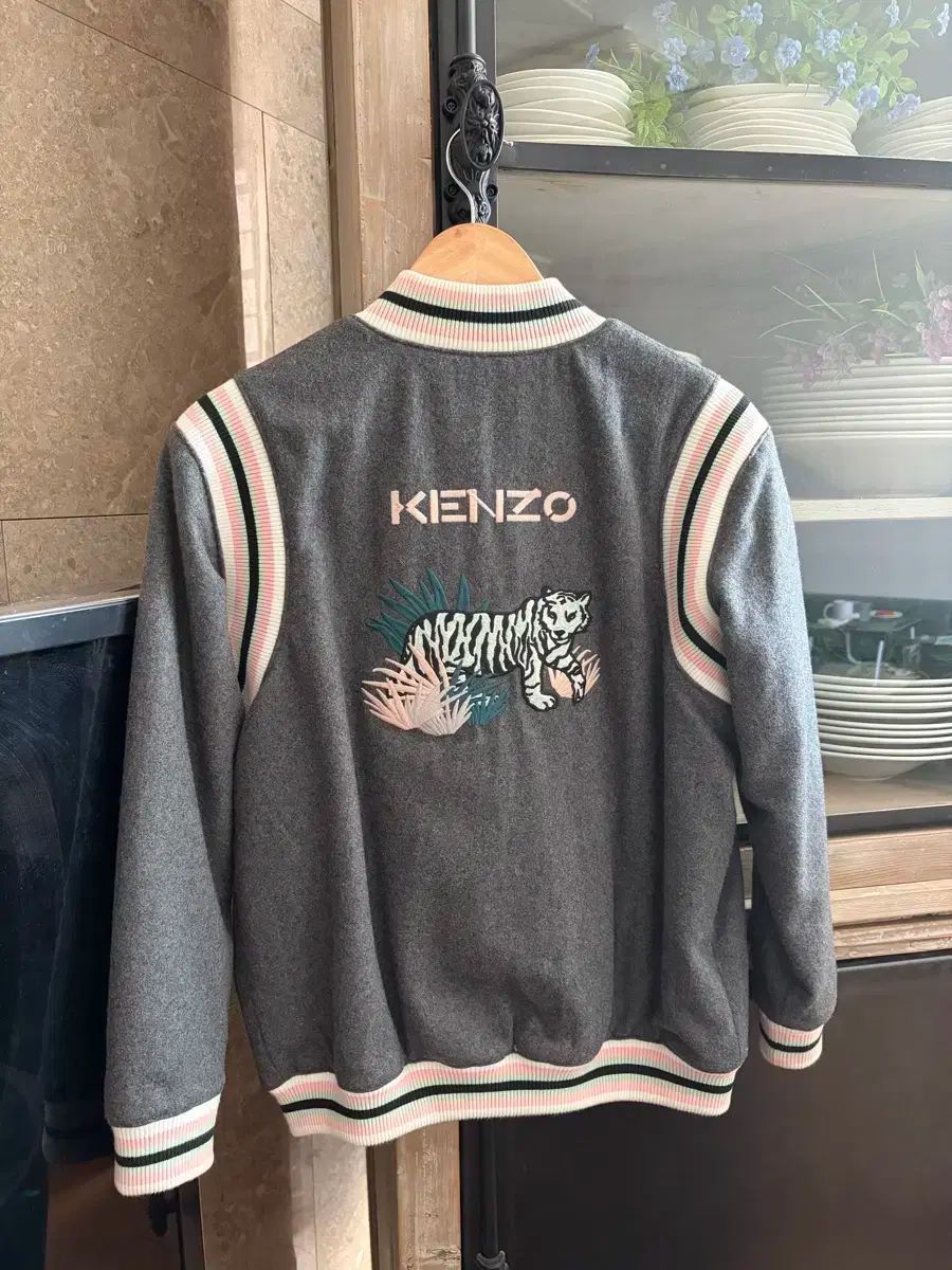 KENZO ケンゾー グレー スタジアム ジャケット 14 y 55