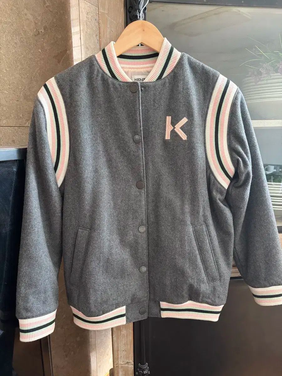 KENZO ケンゾー グレー スタジアム ジャケット 14 y 55