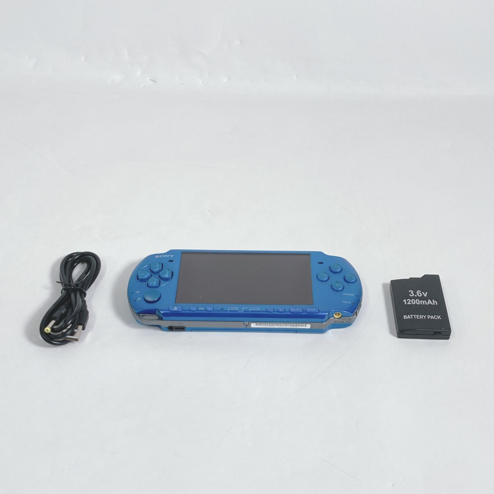 動作品 SONY PSP-3000 バイブラント ブルー 本体 あり