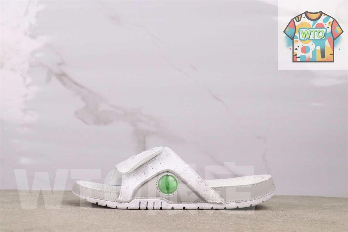 今日 Air Jordan 13 エアジョーダン 代 684915-100 ホワイトグレー スリッパ-WTO輸入