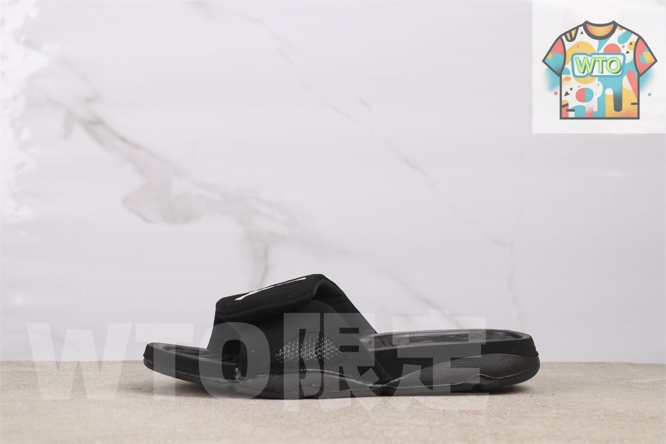 今日 Air Jordan 705163-010 エアジョーダン ブラック スリッパ-WTO輸入