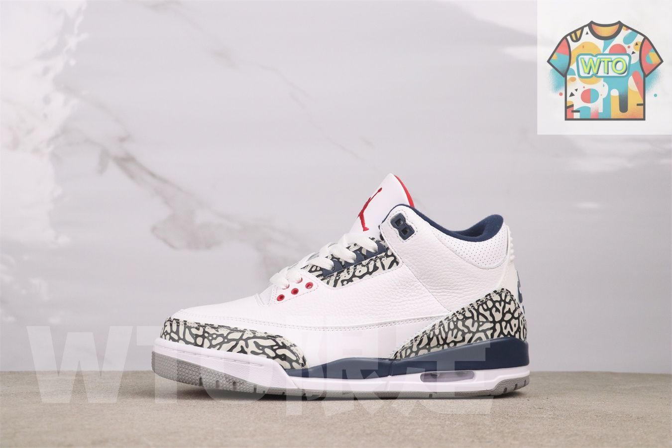 今日 エアジョーダン 3 854262 106 ホワイト トゥルー ブルー WTO輸入